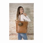 LC30420G LEATHER SHOPPING BAG