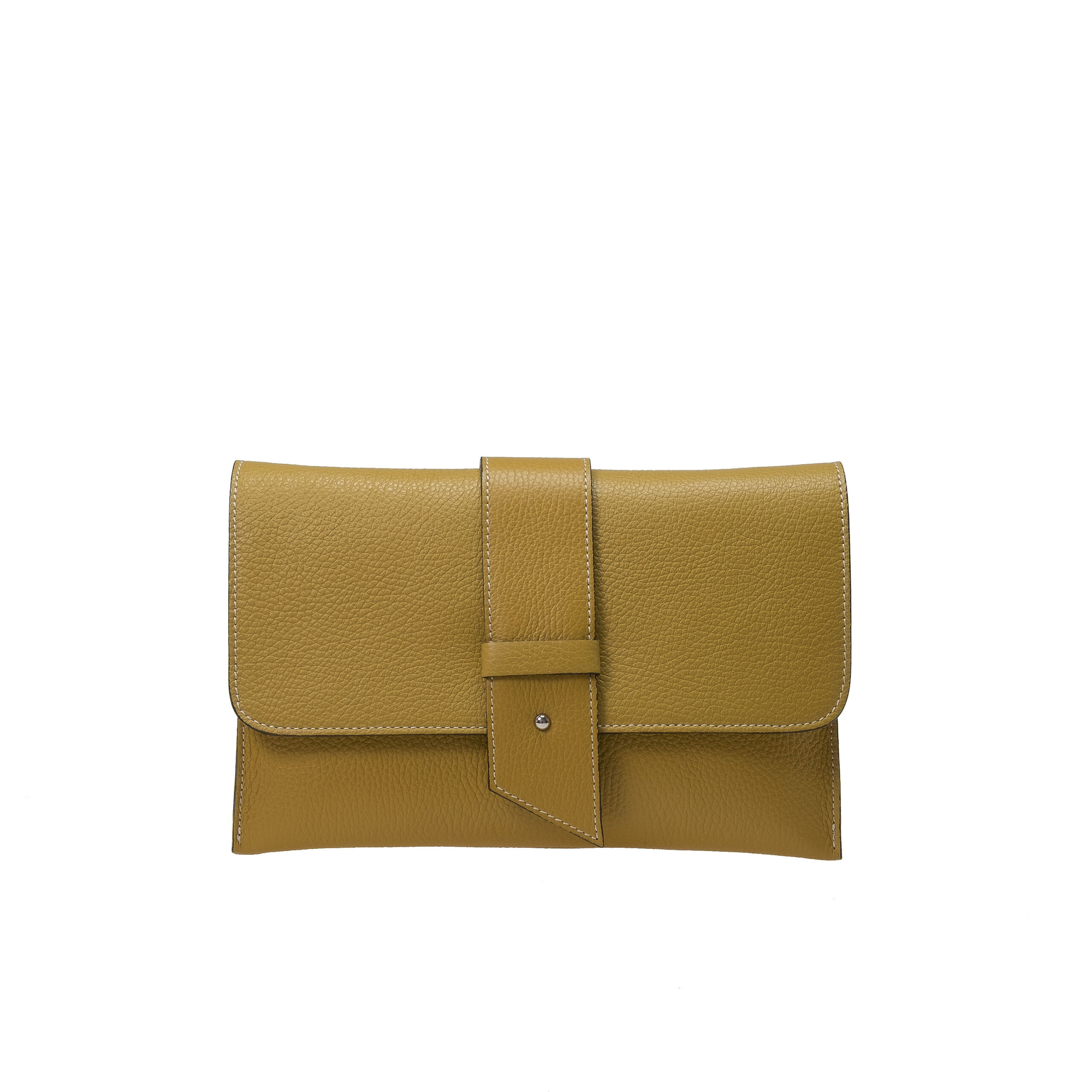 LC365G_19_1136_mustard_front LC365G Clutch by Bellini. Made in Italy.