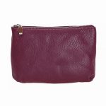 LEATHER ZIPPERED POUCH - Medium tuscany_assorted
