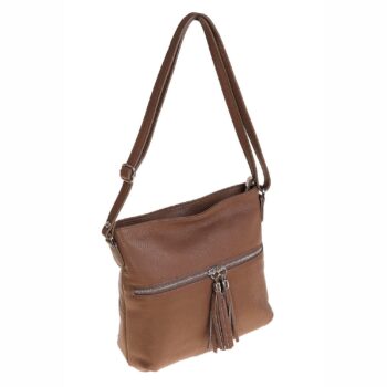 Vaglia crossbody bag, Italian leather, Made in Italy by Bellini.