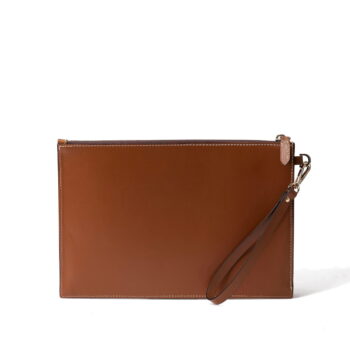 Sieve leather wrist bag. Made in Italy by Bellini.