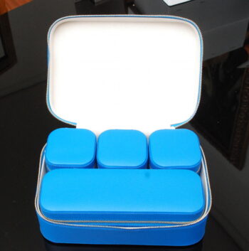 Custom design example 09 - Travel jewelry case by Bellini. Made in Italy.