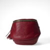 burgundy-pebbled