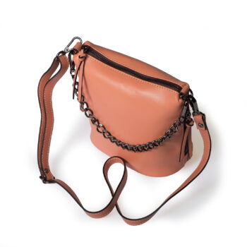 Lamole compact crossbody bag. Smooth calf leather. Made in Italy by Bellini. Available for private label.