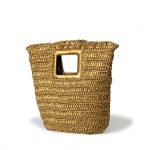 Farah raffia vegetable material tote by Bellini, Made in Italy.