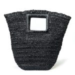 Flossie raffia vegetable material tote by Bellini, Made in Italy.