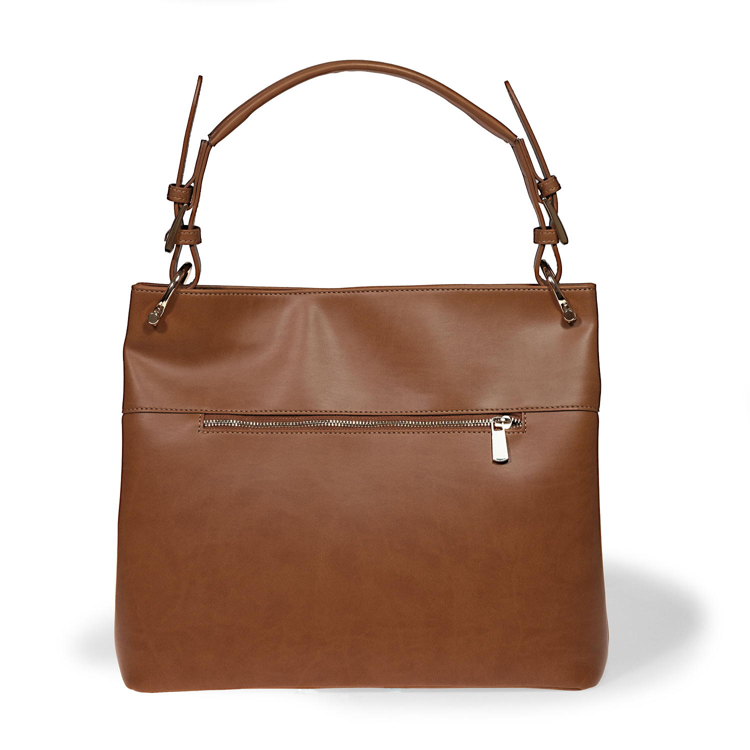 Pellemela-Brolio_tan_back Appleskin handbags by Bellini, Made in Italy. Luxury vegan leather handbags. Wholesale, OEM, private label handbags.
