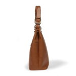 BROLIO HOBO APPLESKIN Pellemela-Brolio_tan_threequarter